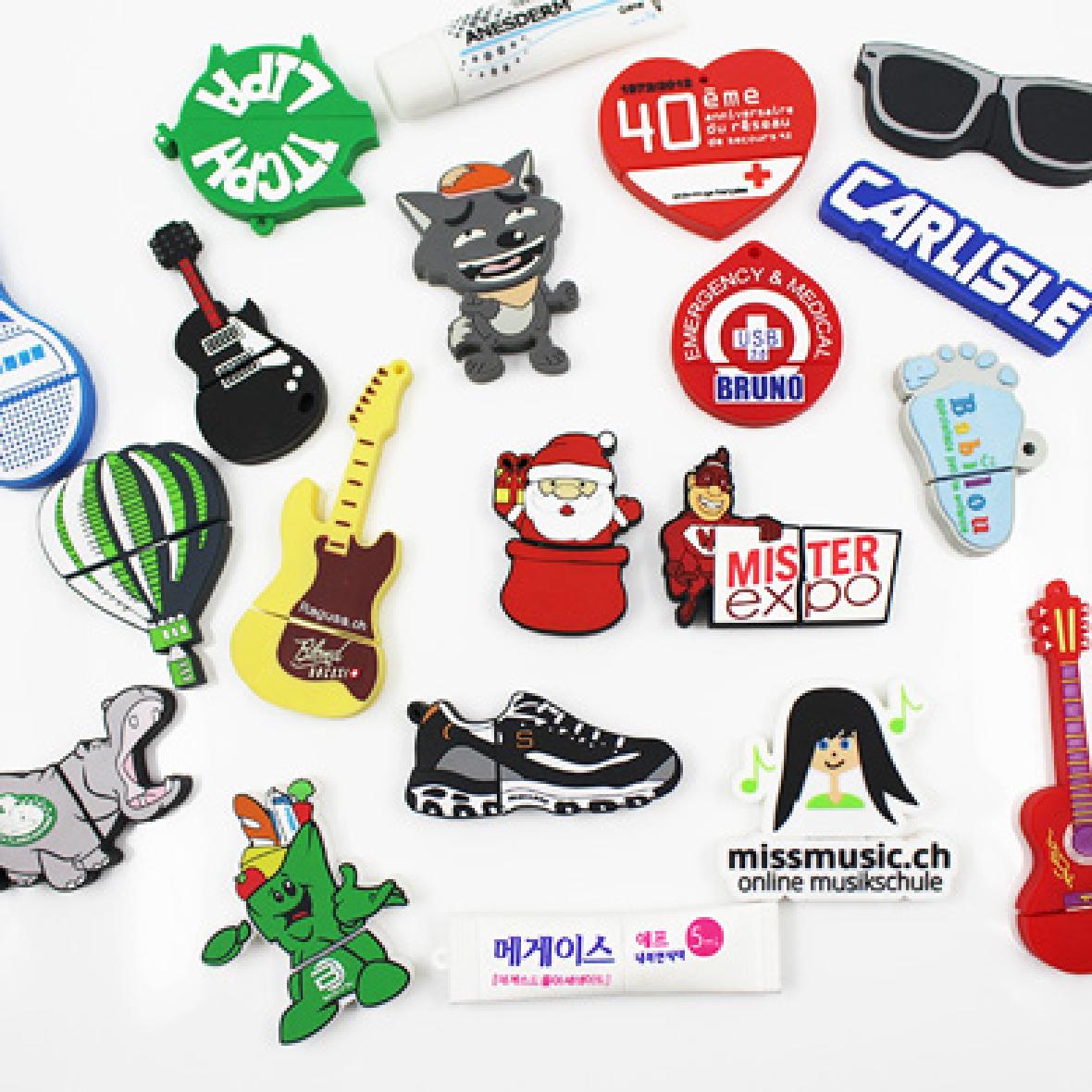 Logo shape PVC Custom USB
