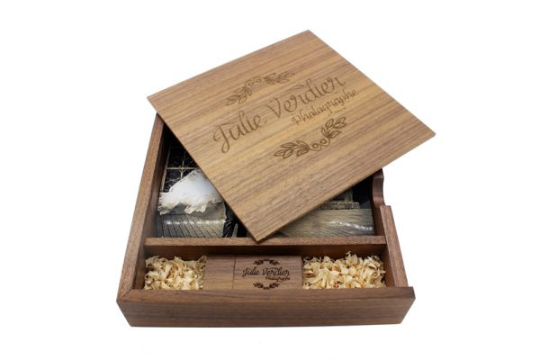 Walnut Wood Photo Print Proof Box