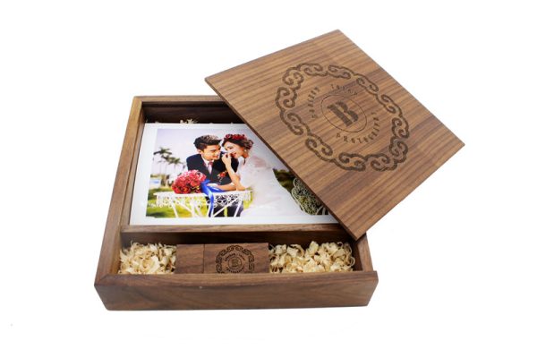 walnut wooden memory stick