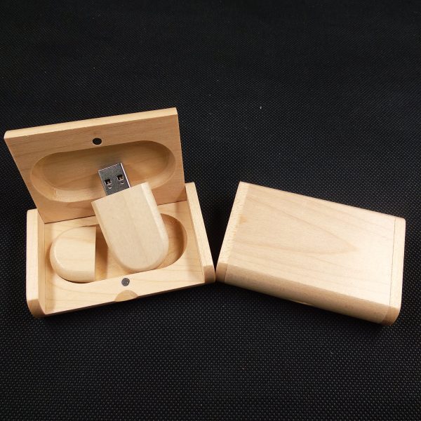 round wood usb drive