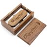 walnut swivel wooden usb2.0 8gb