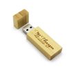 bamboo usb flash drive with laser logo