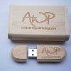 laser logo on wooden usb box