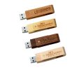 swivel wood usb with logo