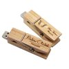 laser logo on wood usb