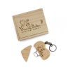 maple wood heart usb box