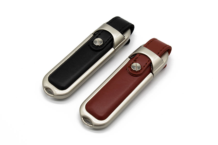custom leather usb drive