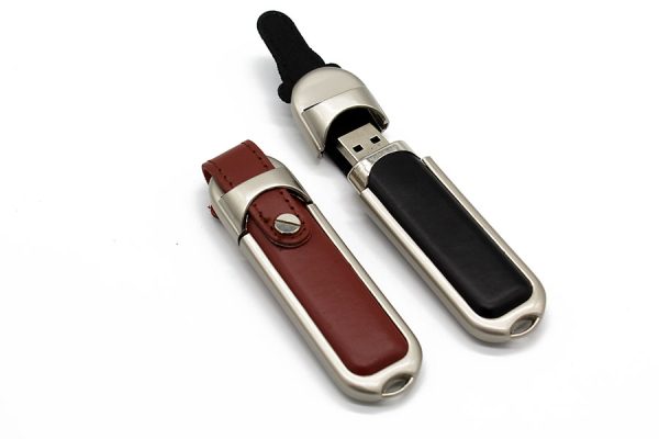 leather usb flash drives with custom logo