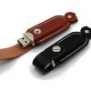 leather usb printed logo