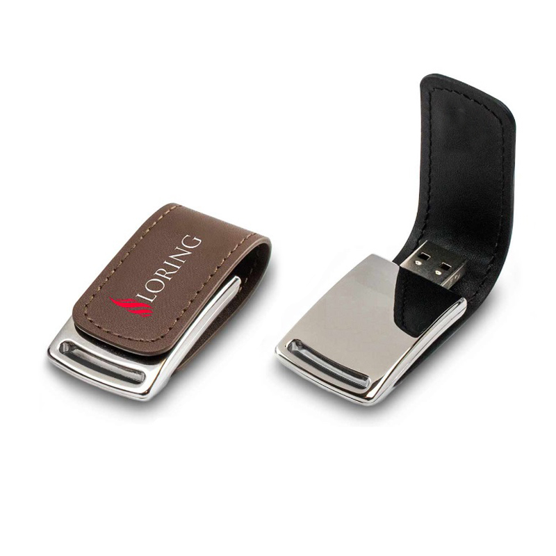 custom leather usb drive