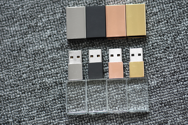 S-360 Crystal USB Flash Drive with Metal Cap