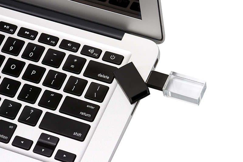 S-360 Crystal USB Flash Drive with Metal Cap