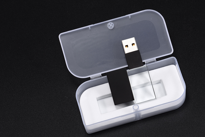 S-360 Crystal USB Flash Drive with Metal Cap