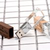wooden crystal usb memory sticks