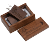 16GB Wooden walnut USB with logo