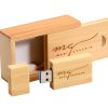 Thick maple wood usb box