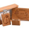 dark color wood usb drive