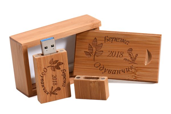 dark color wood usb drive