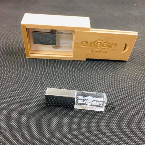 wood box with crystal usb,custom usb drive