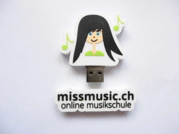custom shaped usb drive for musician