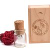 wishing bottle shape usb drive with wood box