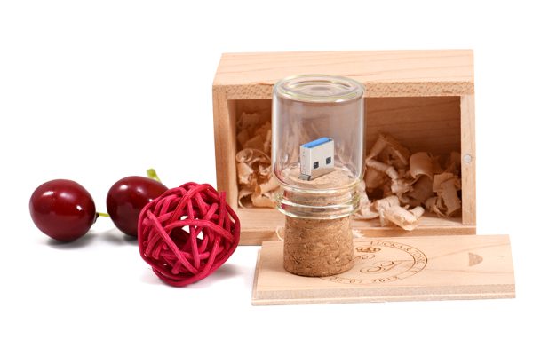 wishing bottle usb drive with logo