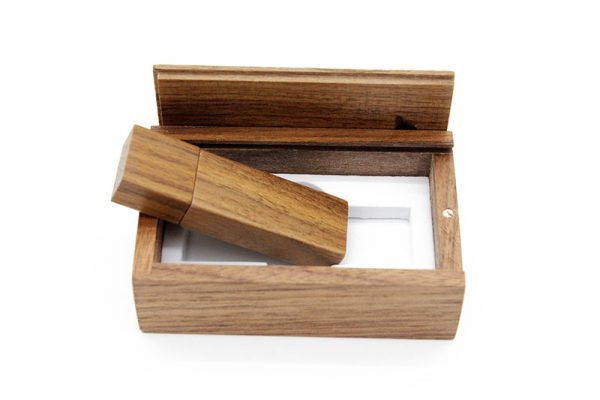 wood box with logo