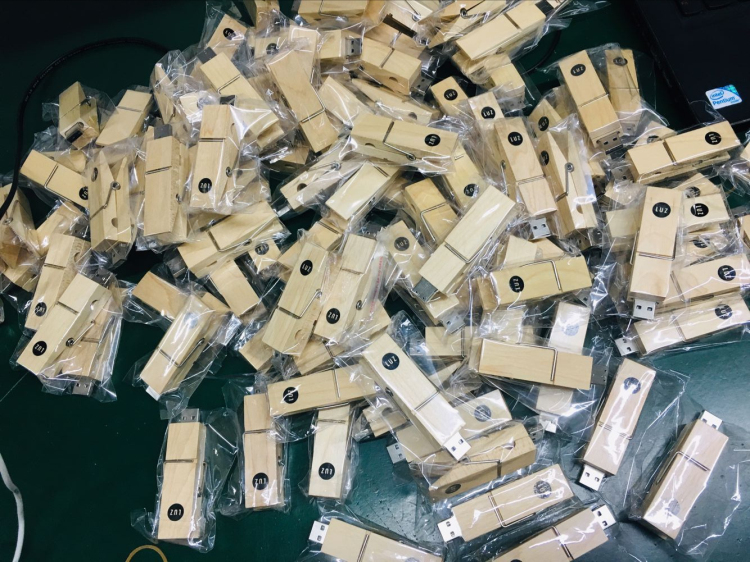 Clip Wood USB Flash Drive