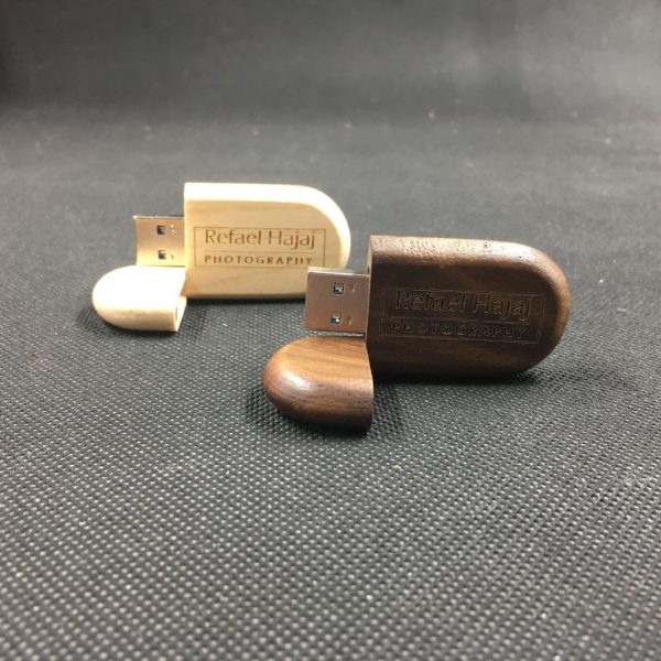 promotional round wood usb sticks