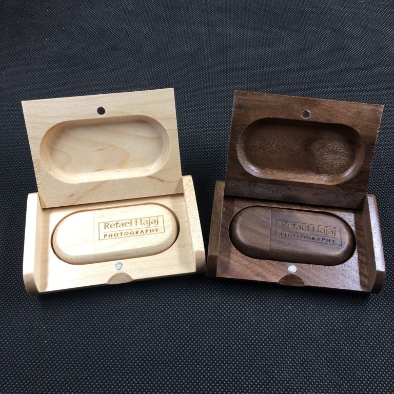 maple/walnut wood usb drive with logo