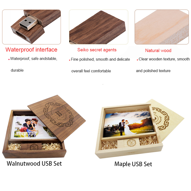 Photo Album Wood Box