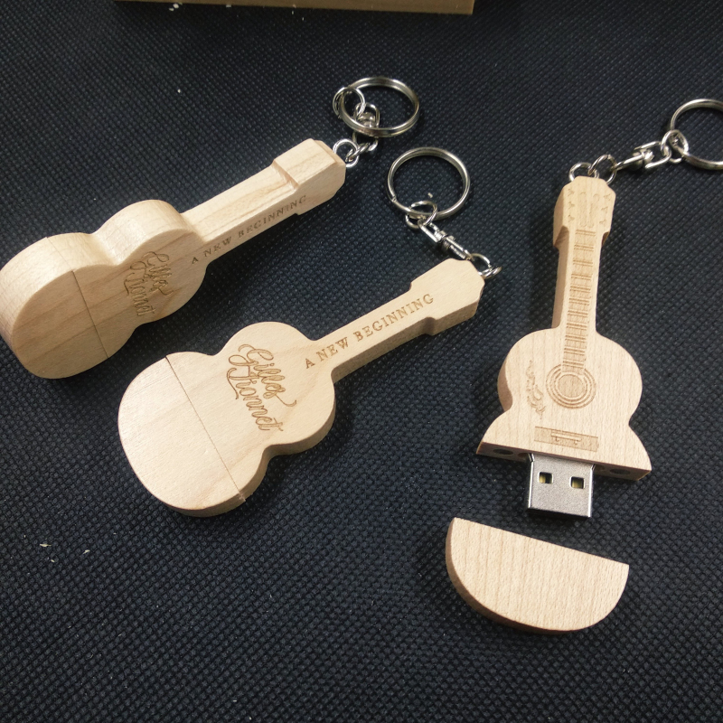 Guitar Wood USB Flash Drive