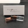rose gold crystal usb hot stamping logo