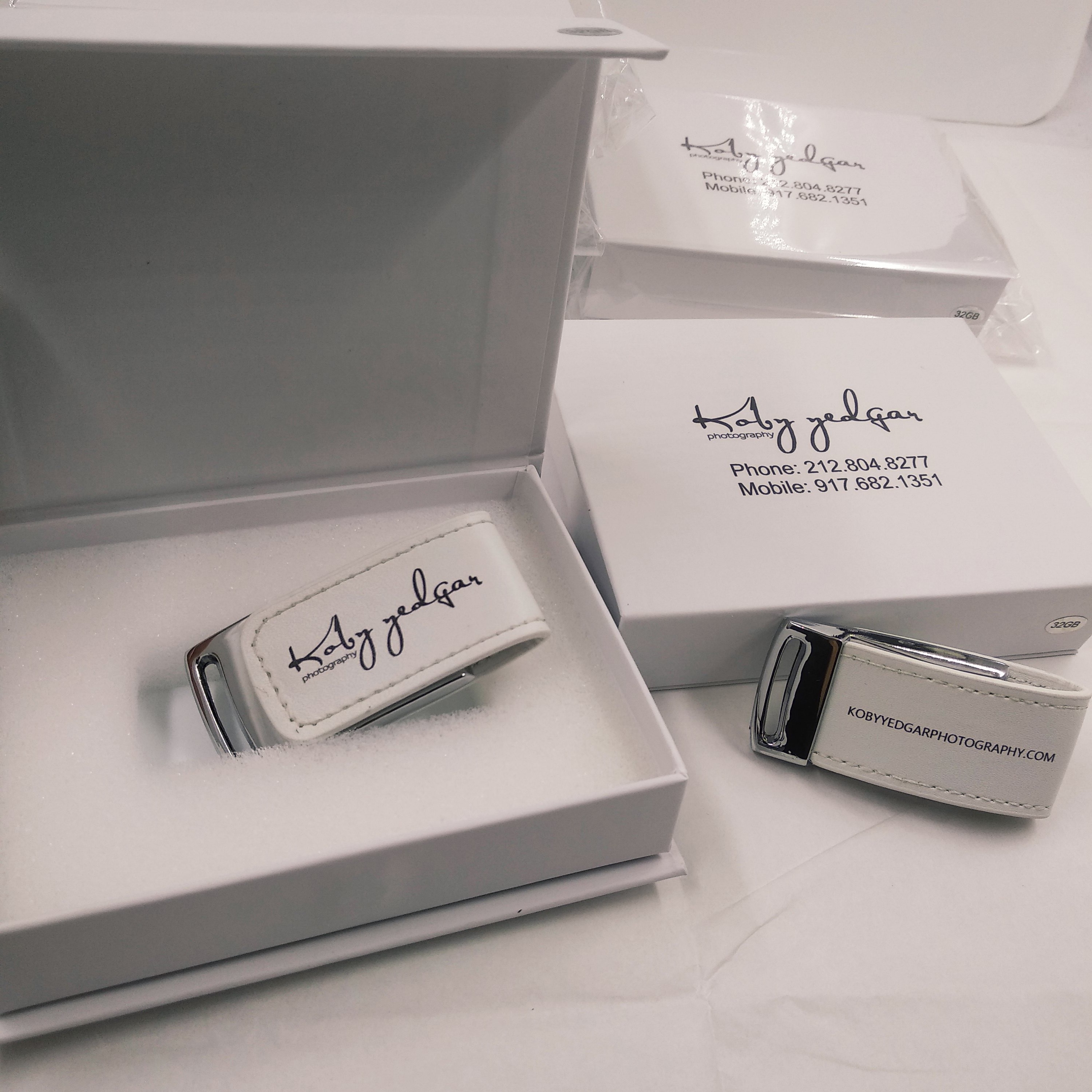 Leather Flash Drives U-315 for our regular client-Koby Yedgar Photography