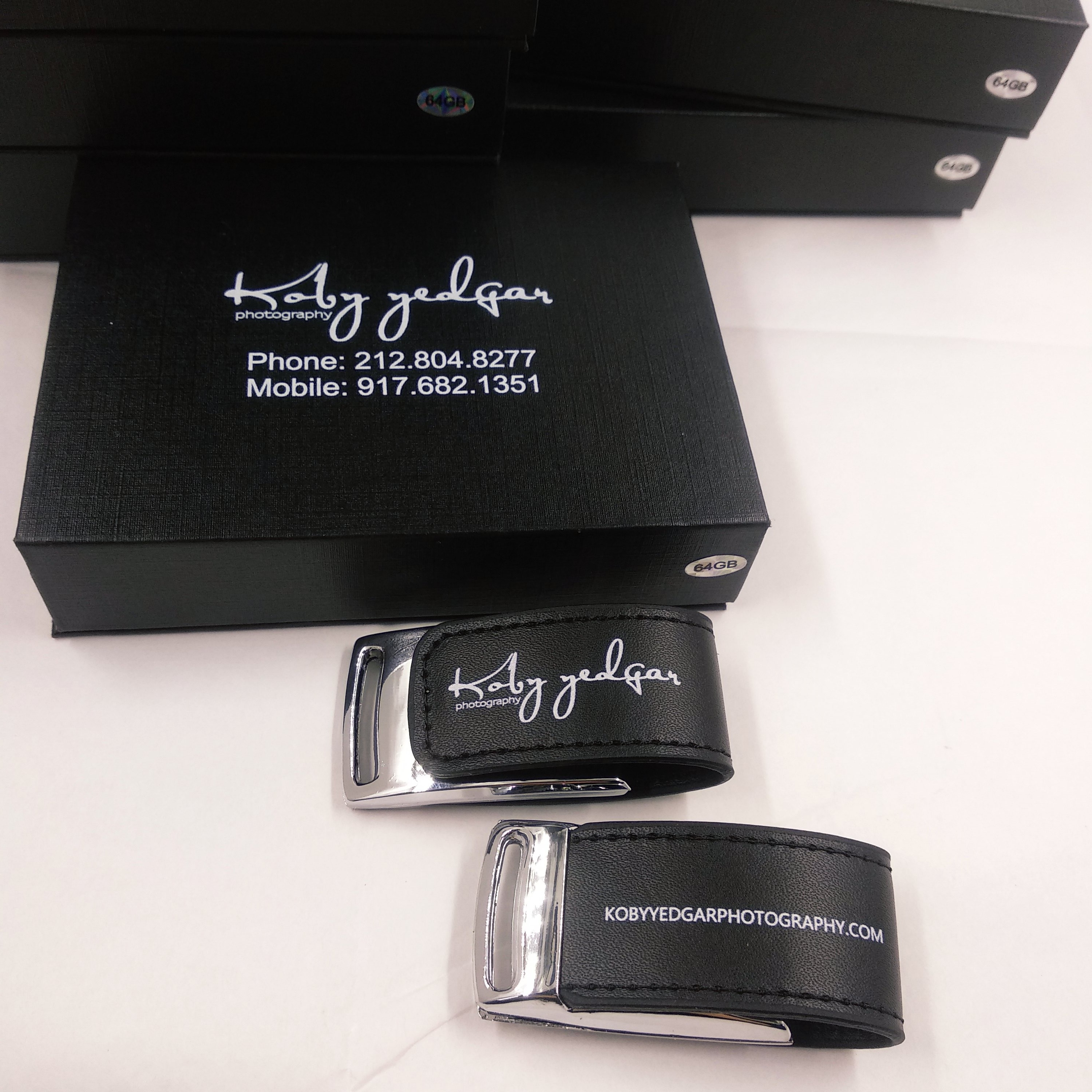 Leather Flash Drives U-315 for our regular client-Koby Yedgar Photography
