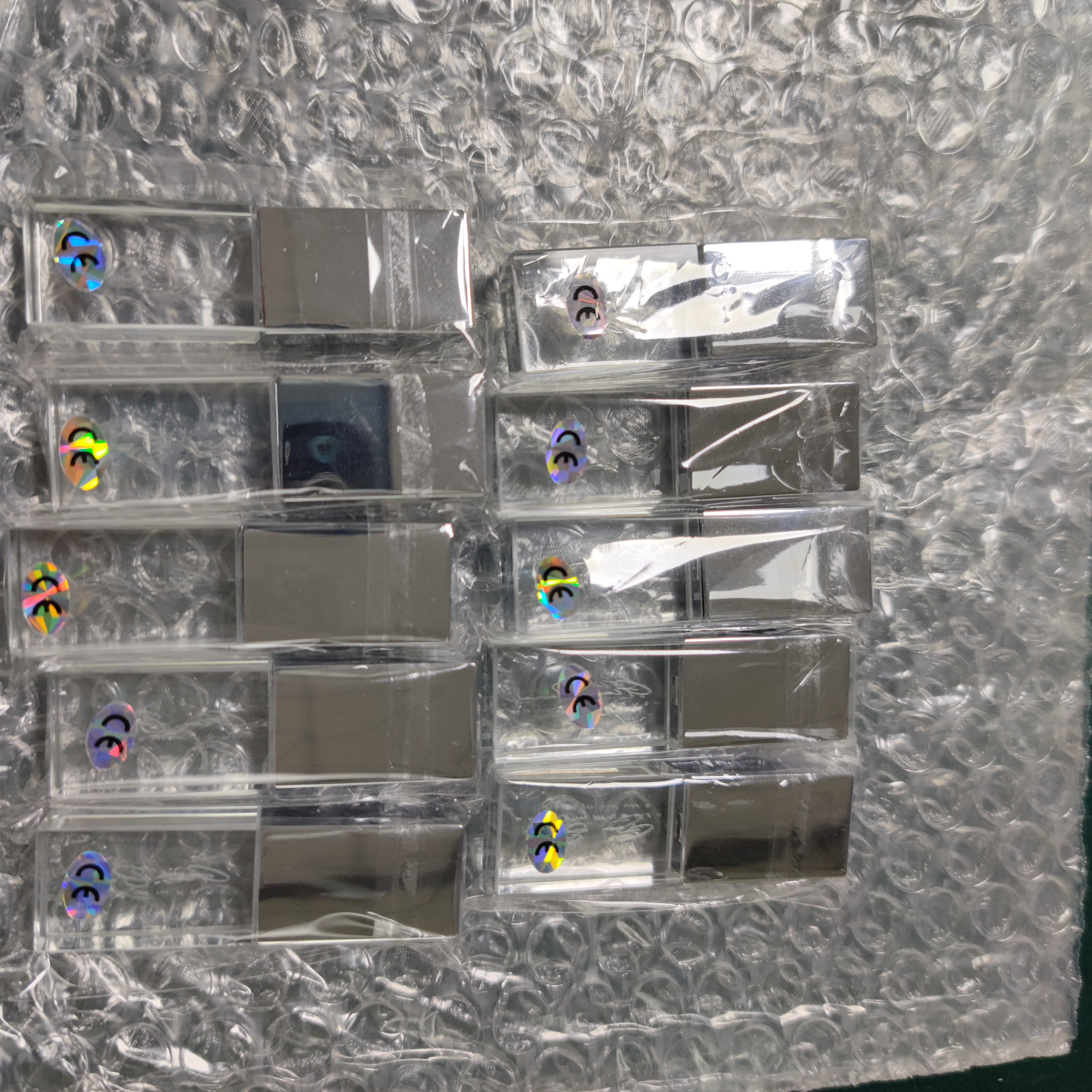 Custom crystal usb drive S-360 with polybag