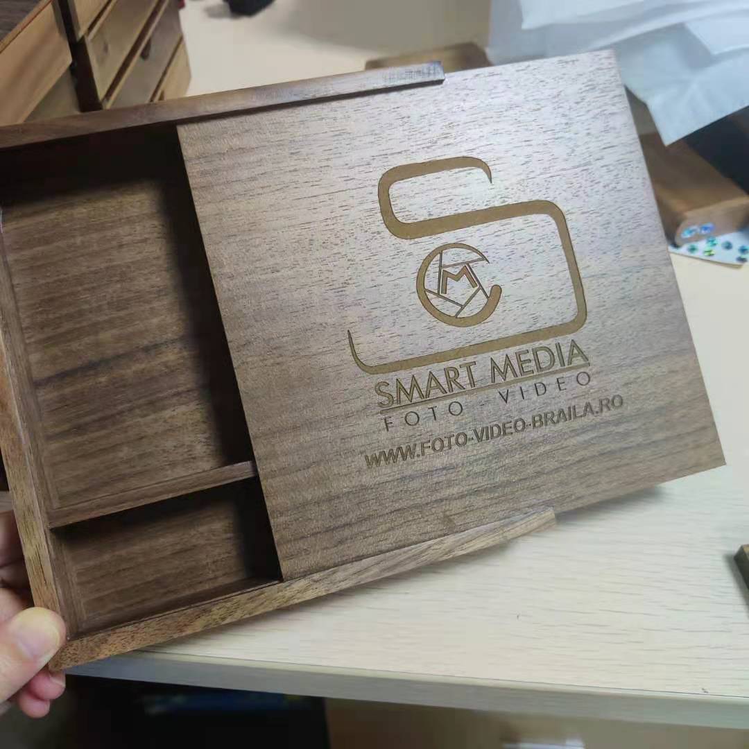 Wedding Photo album Wooden box-big Dark Color