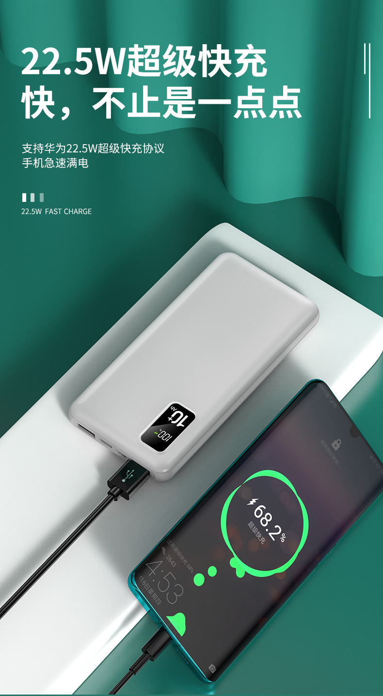 22.5W Fast Charging Power Bank 10000mAh
