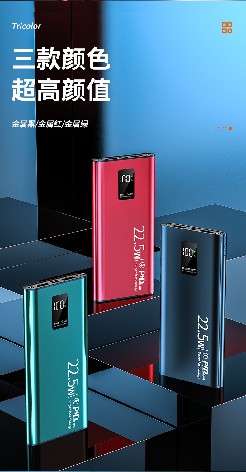 22.5W Super Fast Charging Power Bank 20000mAh