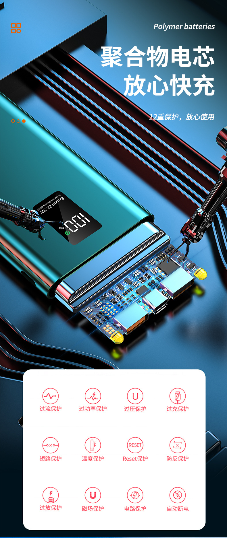 22.5W Super Fast Charging Power Bank 20000mAh