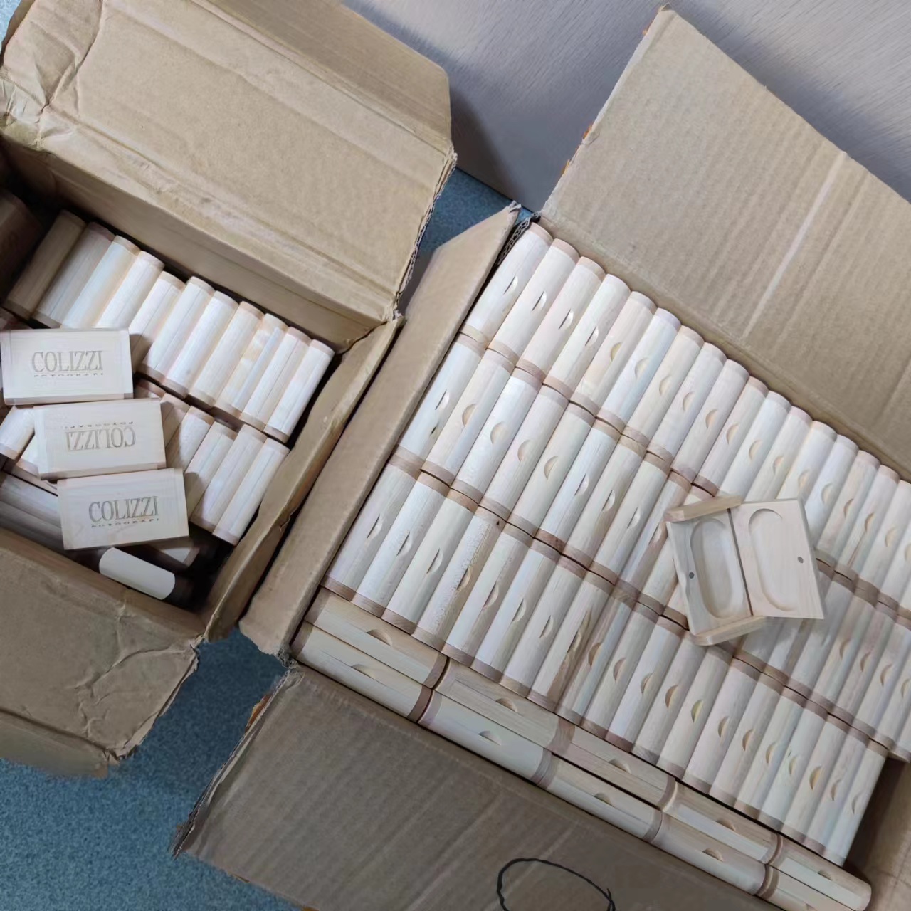 Mass productions are ready--Wooden USB sticks for Itlay wedding
