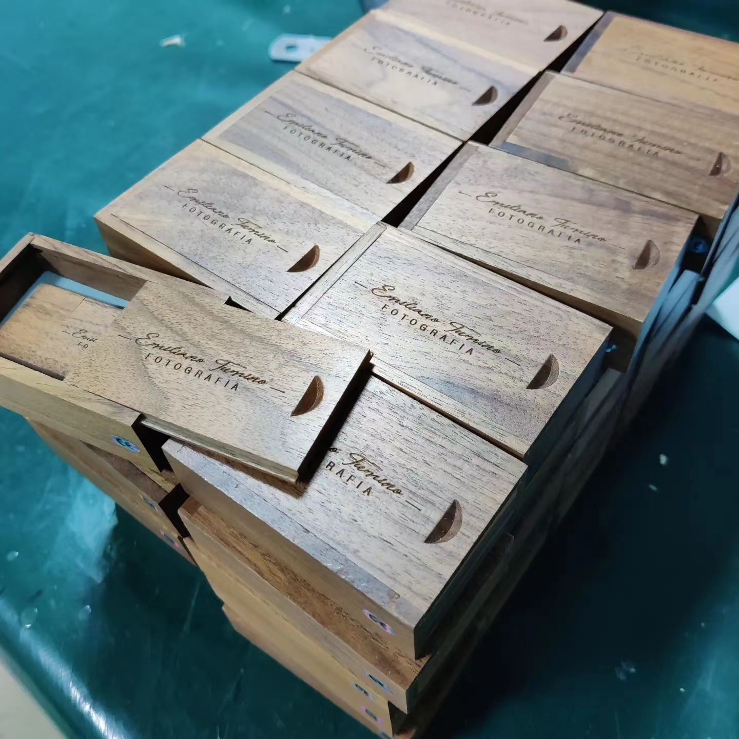 Walnut wooden Usb drives and boxes