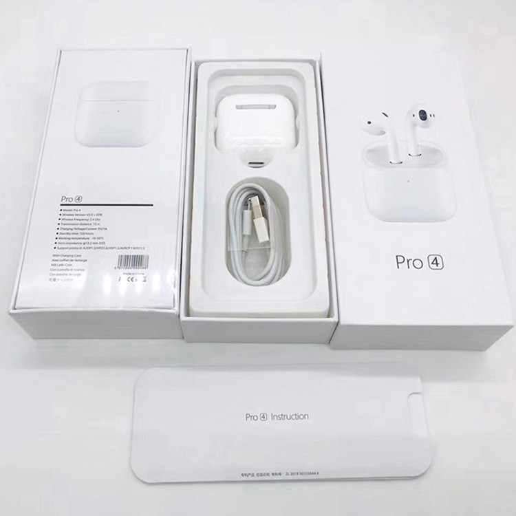 Wireless earbuds bluetooth headphones with charging case Pro 4