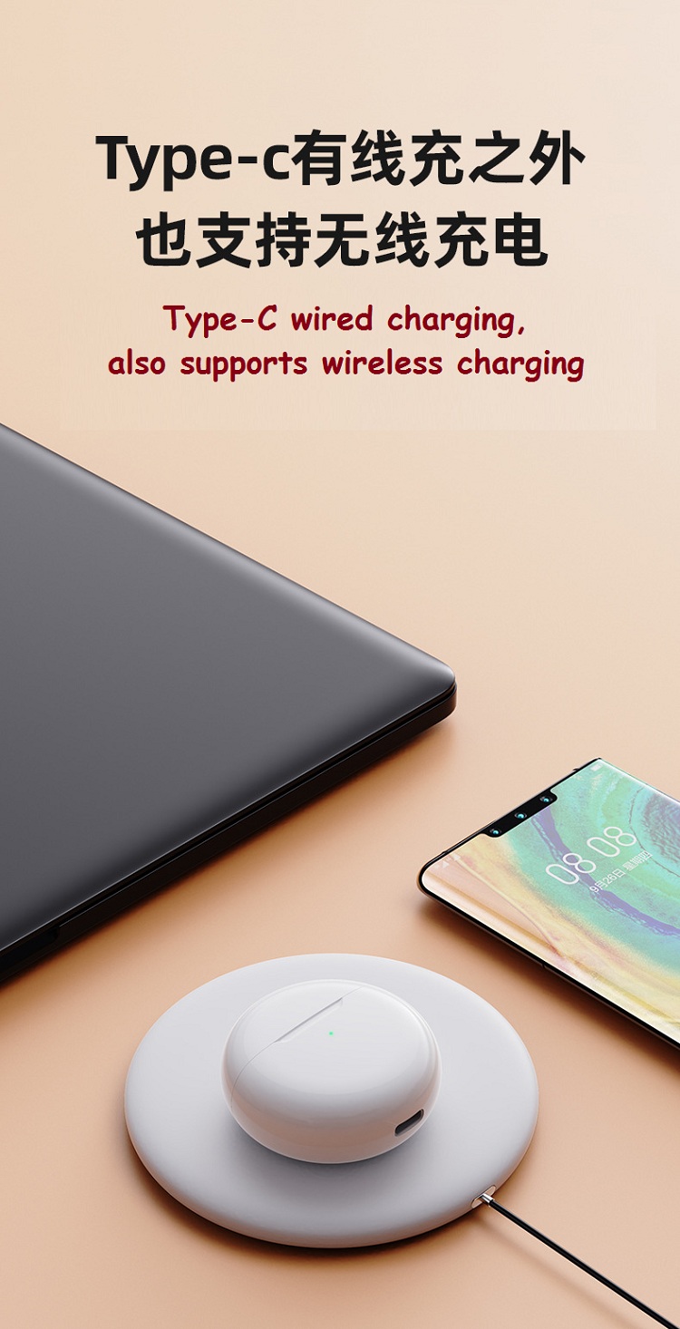 Wireless earbuds bluetooth headphones with charging case Pro 6