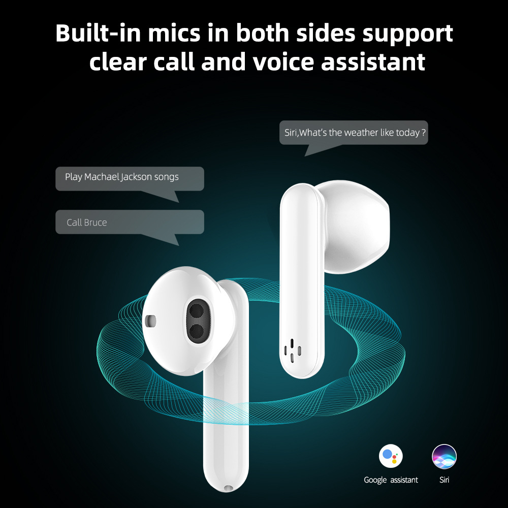 Wireless Earbuds Hifi Bluetooth Headphones with Charging Case