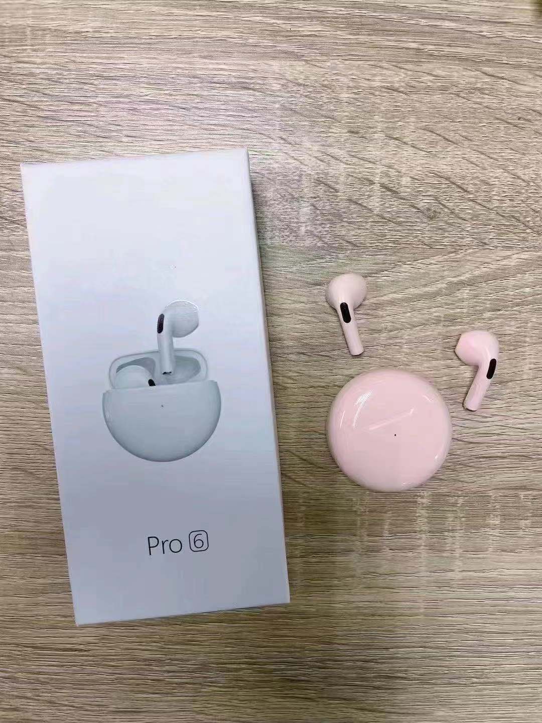 Wireless earbuds bluetooth headphones with charging case Pro 6