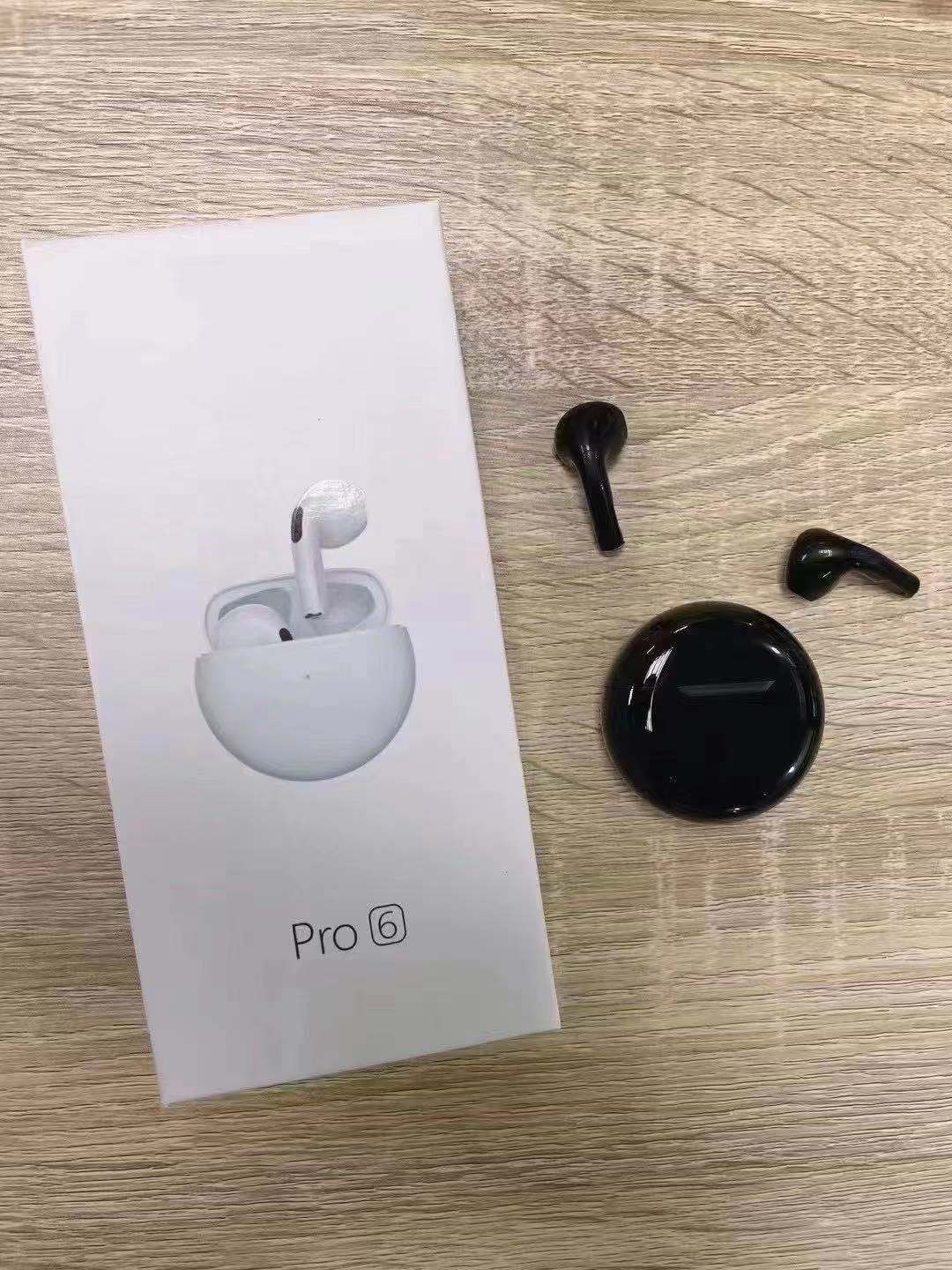 Wireless earbuds bluetooth headphones with charging case Pro 6