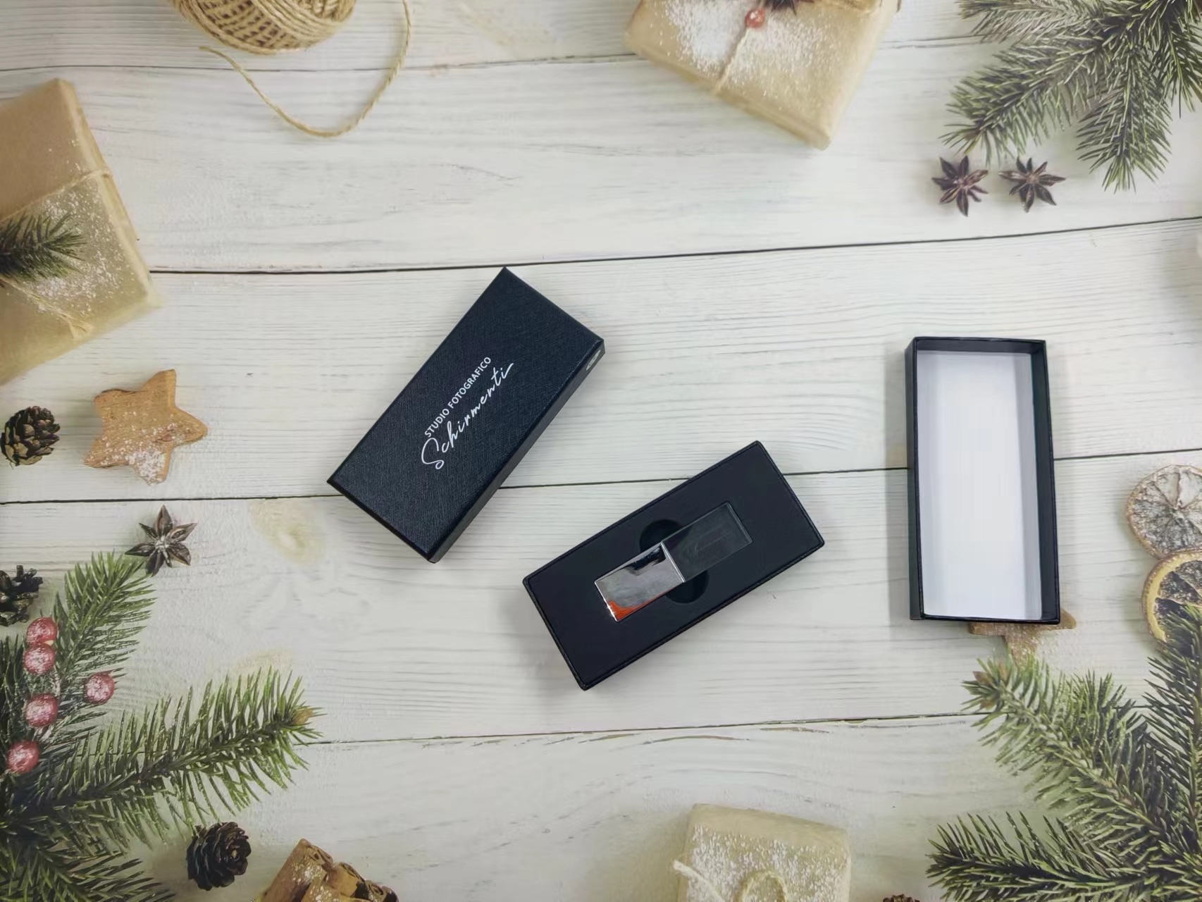 Crystal USB sticks 3.0 16GB with custom gift box