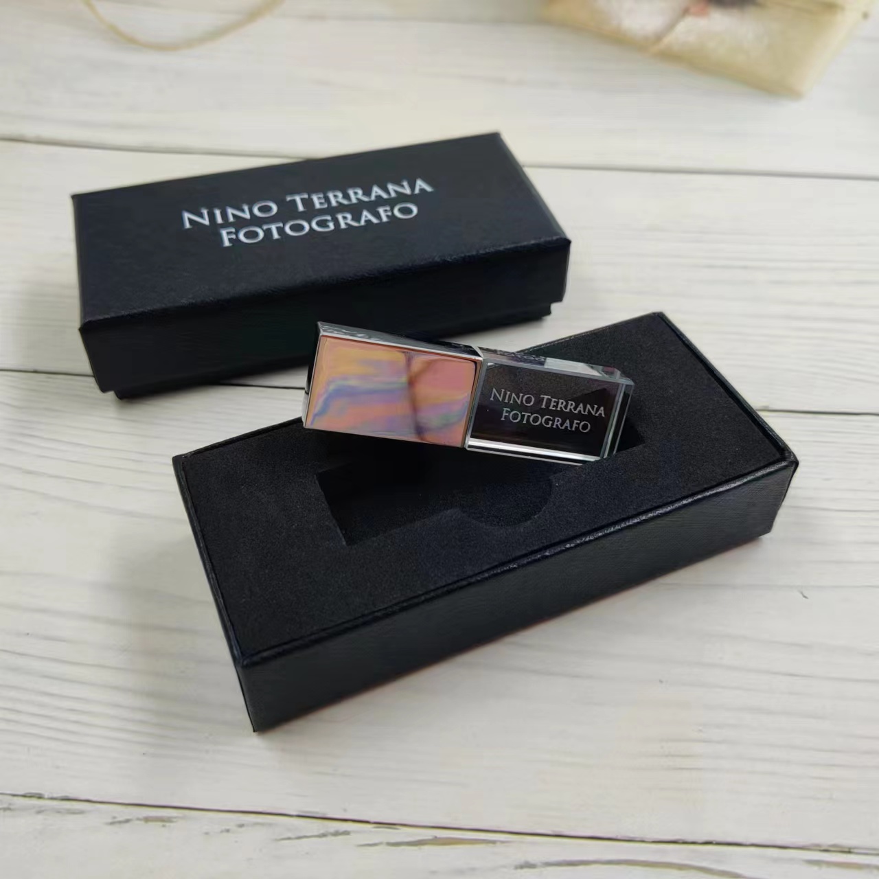 Crystal USB sticks with LOGO engraved in glass 3.0 16gb
