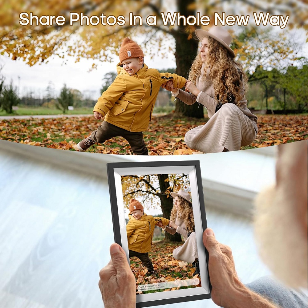 10.1 inch Wifi Smart Photo Frame 32GB memory with HD IPS Screen